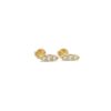 boucles d'oreilles 6mm vermeil et zircons