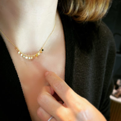 collier pampilles vermeil