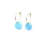 Créoles turquoise or 18ct