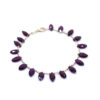 bracelet or 18ct et rhodolite