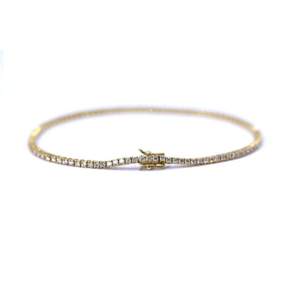 bracelet tennis Luz or jaune et diamants