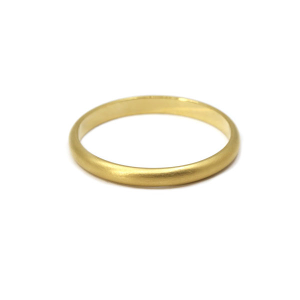 Alliance homme Felipe 2,5mm or jaune brossé