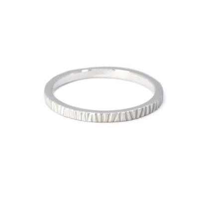 Alliance homme Florentin 2mm or blanc