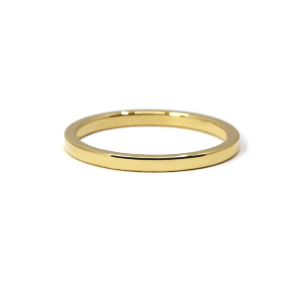 Alliance homme Yan 2mm or jaune poli