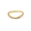 Alliance L'Irrégulière or jaune et diamants