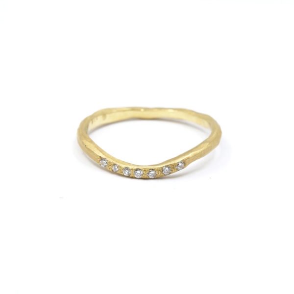 Alliance L'Irrégulière or jaune et diamants