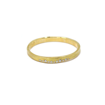 Alliance La Belle or jaune et diamants