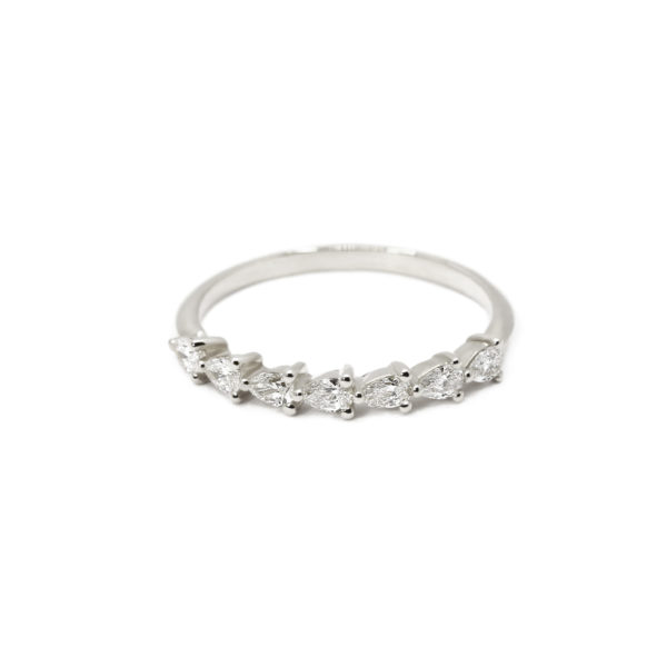 Alliance La Sensuelle or blanc et diamants