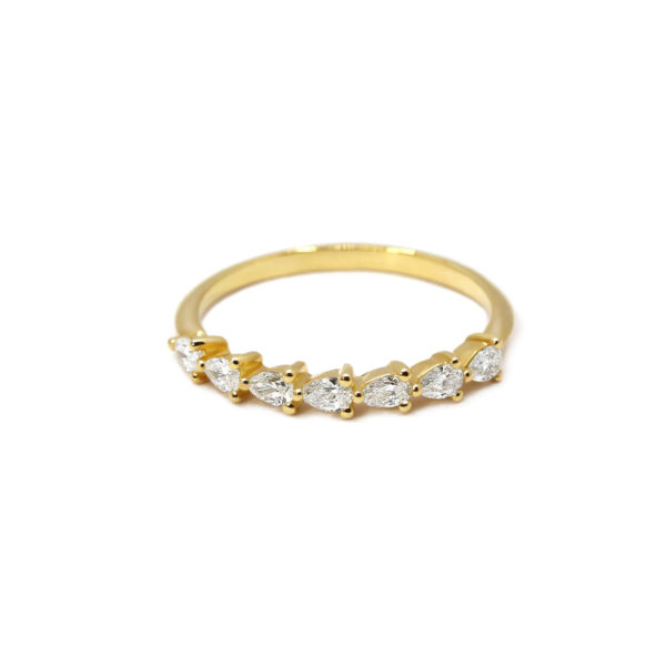Alliance La Sensuelle or jaune et diamants