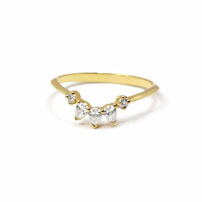 Alliance La Voluptueuse or jaune et diamants