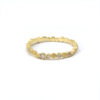 Alliance Pépite or jaune et diamants