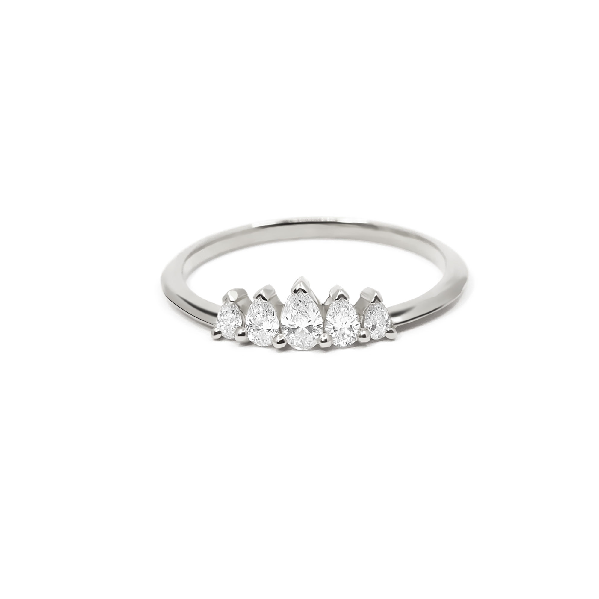 Alliance poires or blanc