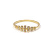 Bague Couronne or jaune et diamants