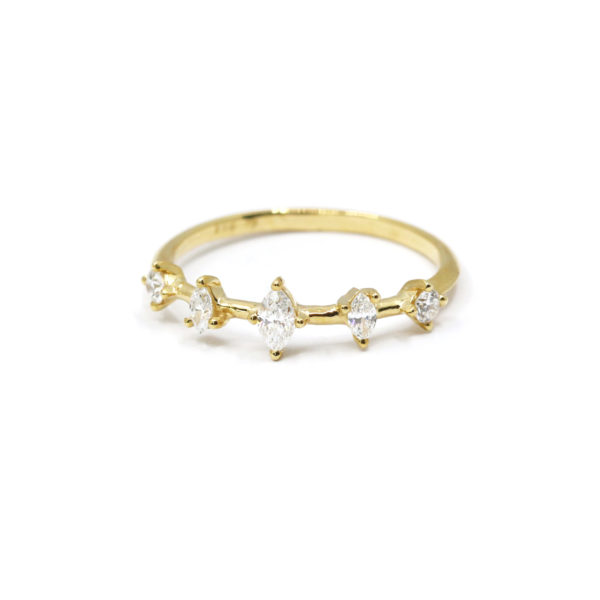 Bague Dis-moi oui or jaune et diamants