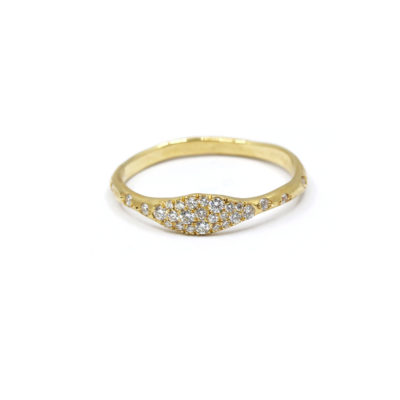Bague La Scintillante or jaune et diamants