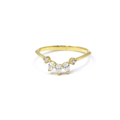 Bague La Voluptueuse or jaune et diamants
