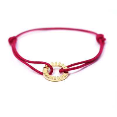 bracelets fil Jack fuchsia vermeil