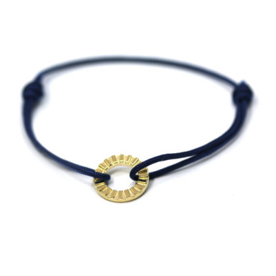 bracelets fil Jack noir vermeil