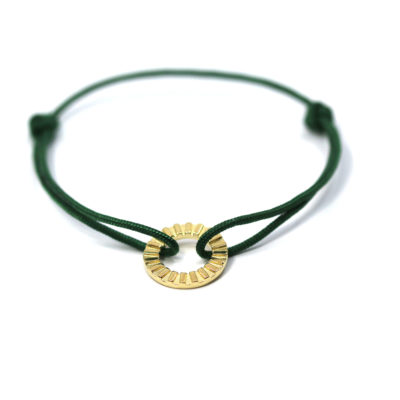 bracelets fil Jack vert vermeil