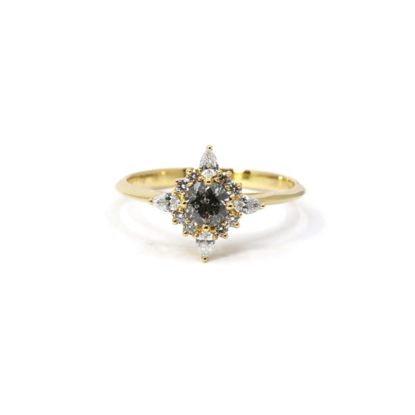 Bague La Romantique or jaune et diamants