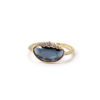 Bague Fog spinelle bleu pétrol et diamants