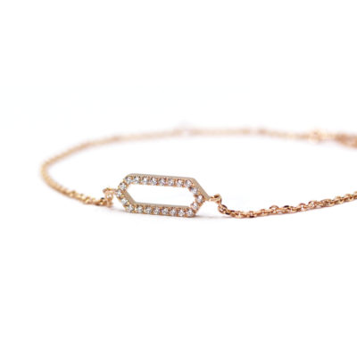 bracelet Zellige or rose