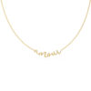 Collier Amour or jaune