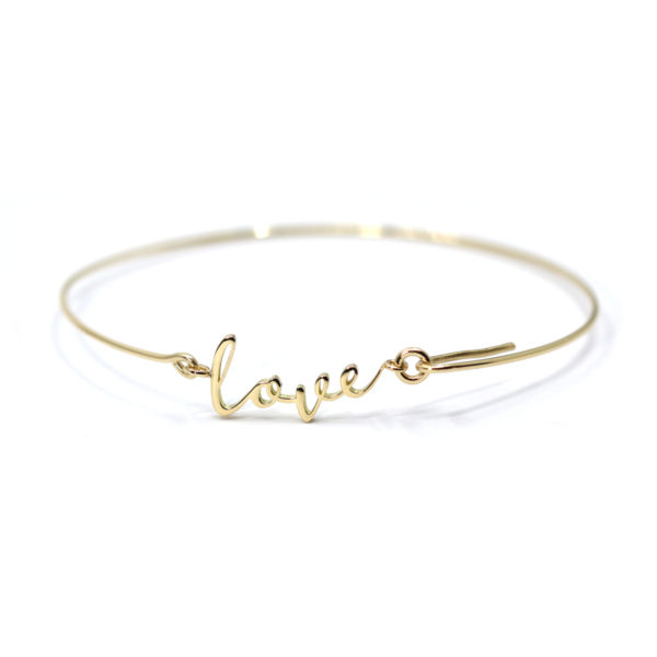 bracelet Love or jaune