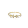 Bague Marquise or jaune et diamants