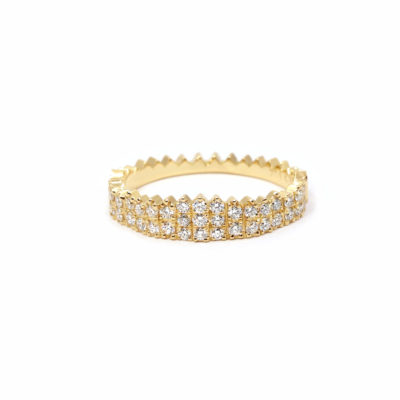 Alliance Lisbeth or jaune et diamants