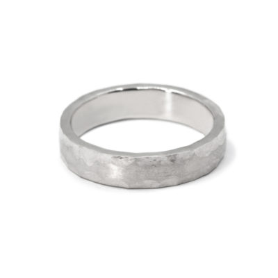Bague homme Iker martelée argent