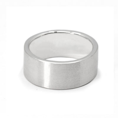 Bague homme Jo 10mm argent