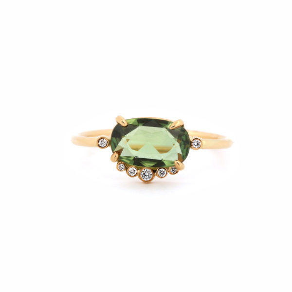 Bague Albarracin saphir et 7 diamants