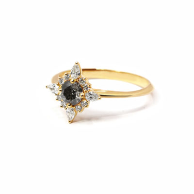 Bague La Romantique or jaune et diamants