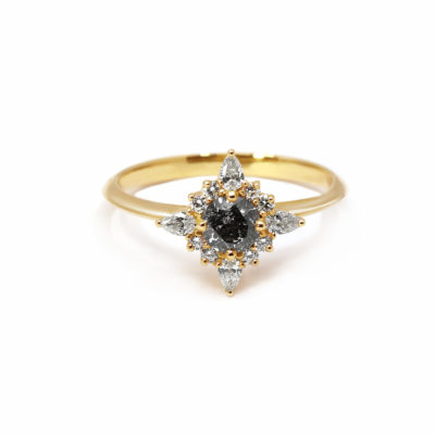 Bague La Romantique or jaune et diamants