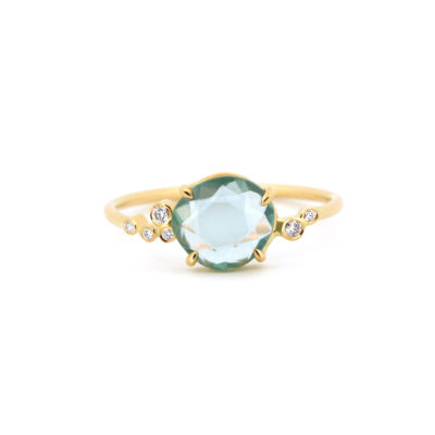 Bague Ronda saphir et diamants
