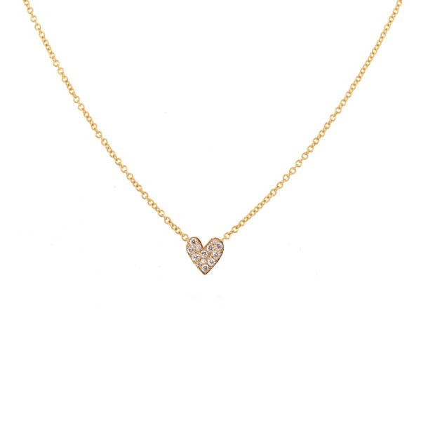 Collier mon Coeur or jaune et diamants