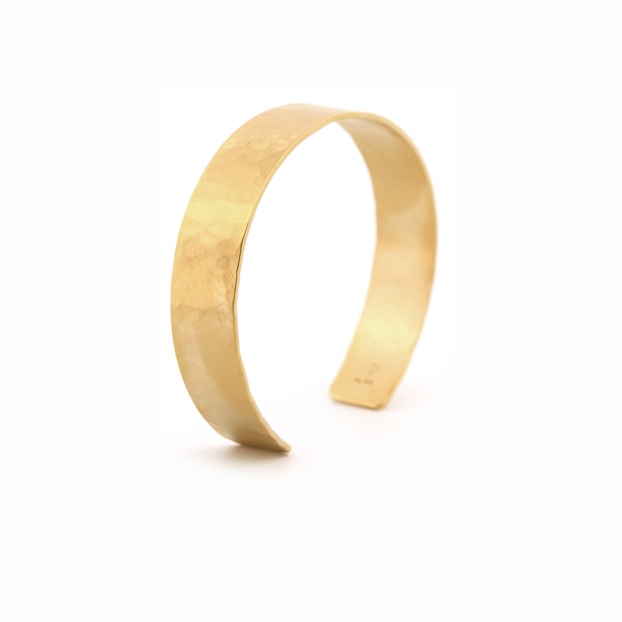 bracelet Urban Tribe bande martelée 10mm vermeil-3