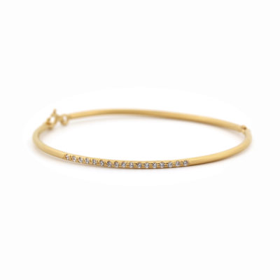bracelet fil vermeil et zircons