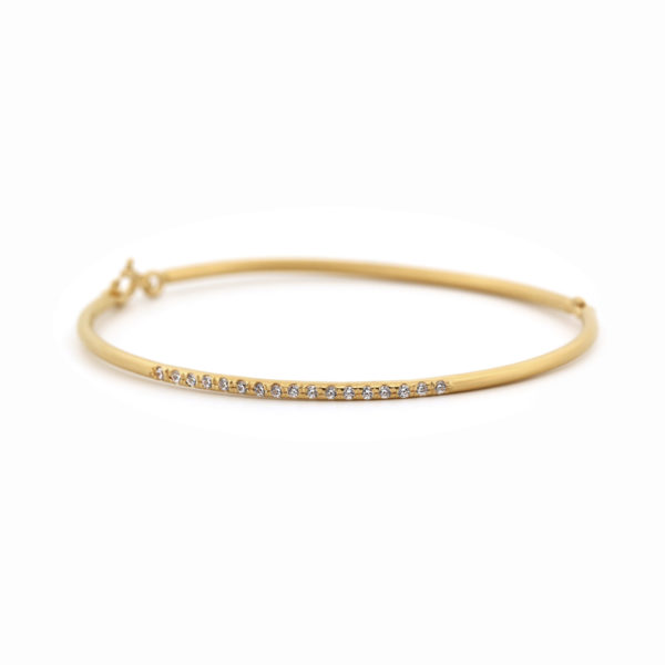 bracelet fil vermeil et zircons