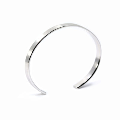 bracelet homme jonc Jo brossé fil 5mm rectangulaire-2