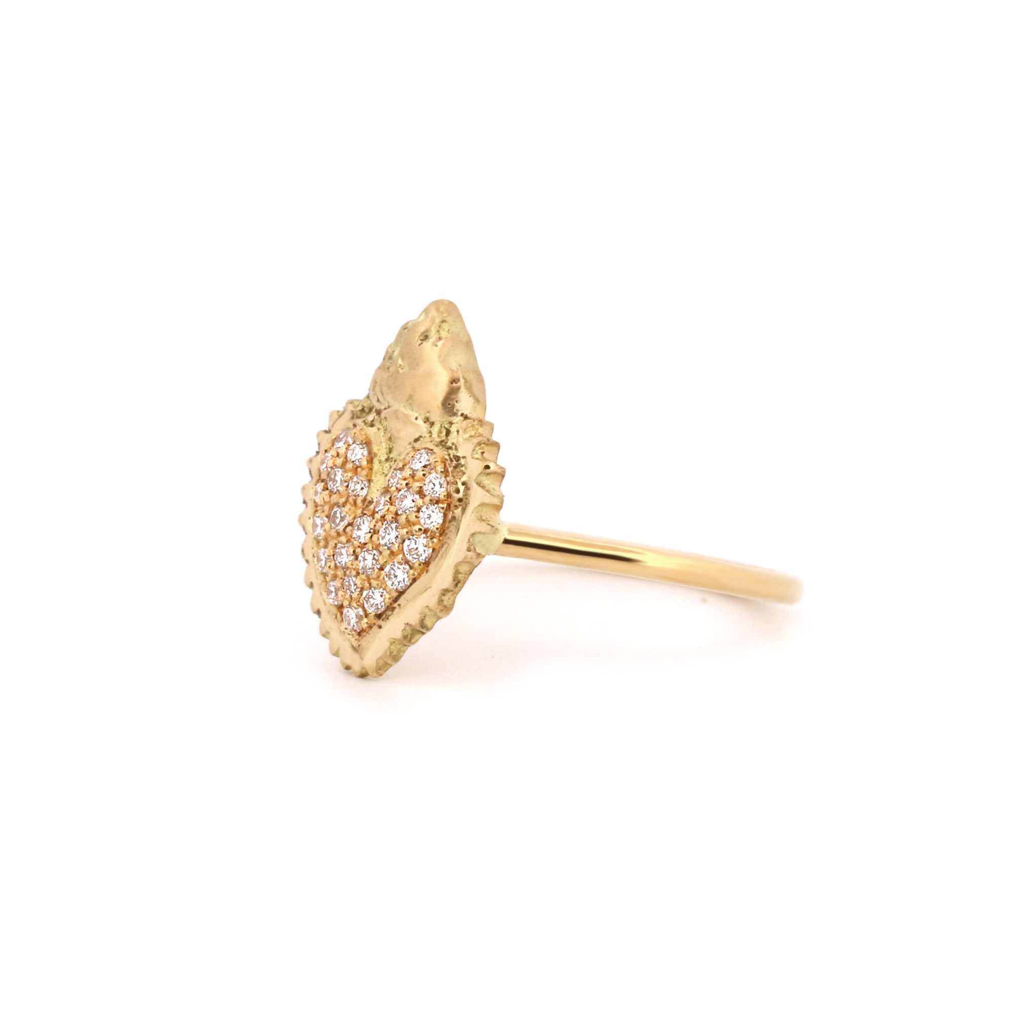 Bague ExVoto or jaune et diamants-2