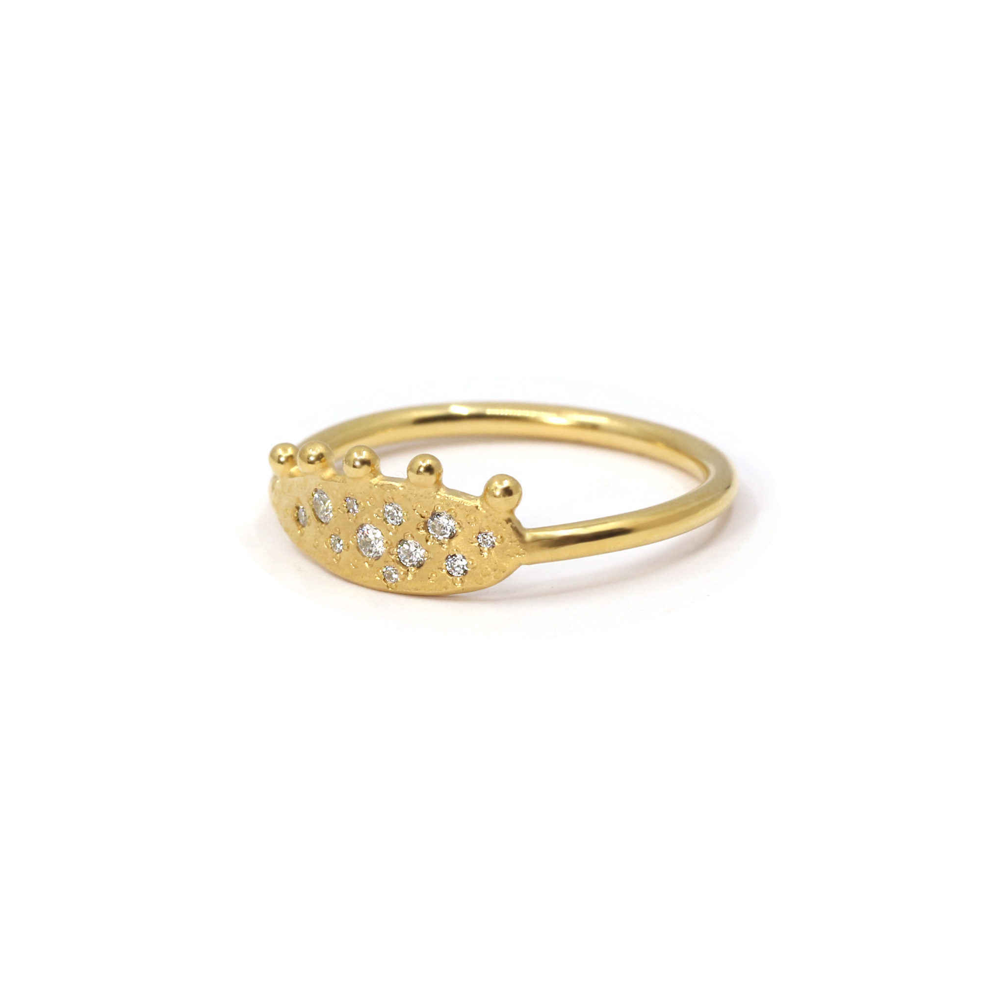 Bague Mystique Galet serti cz #1-2
