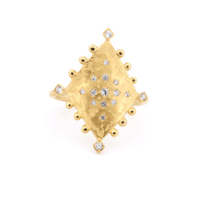 Bague Mystique losange serti cz