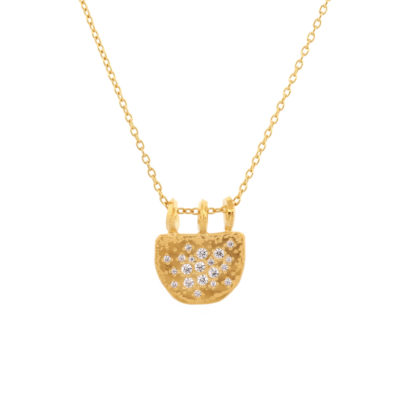 Collier Cadenas cz et vermeil
