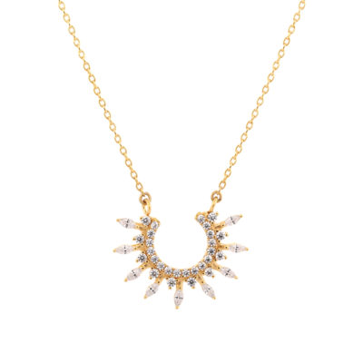 Collier Demi Soleil cz vermeil