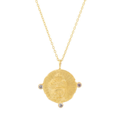 Collier Médaille ExVoto cz et vermeil
