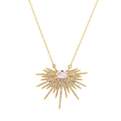 Collier Super Nova cz et vermeil