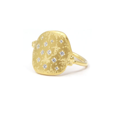 Bague Mystique Galet serti zircons 2 #1