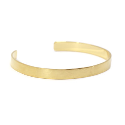 bracelet Urban Tribe brossé 6mm vermeil -2